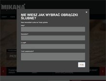 Tablet Screenshot of mikana.com.pl