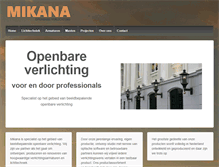Tablet Screenshot of mikana.nl